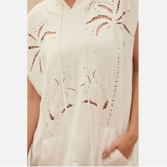 Brand New By Anthropologie Sleeveless Terry Hooded Pullover Top - Picture 3 of 12
